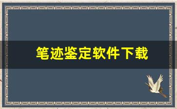 笔迹鉴定软件下载(笔迹鉴定一般多少费用)
