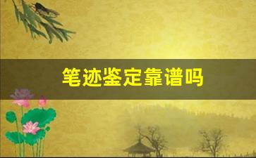 笔迹鉴定靠谱吗(笔迹鉴定一个字多少钱)